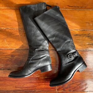 Via Spiga Black Knee High Boots